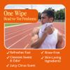 HyperGo XL Body Wipes for Women & Men  12" x12" Rinse-Free Full Body Cleansing Wipes 20 Count Pack - Citrus | Biodegradable, Hypoallergenic, Aloe-Infused | Gym, Festival, Camping Essentials view 3