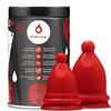 Bfree Menstrual Cup 2-Pack - Reusable Period Cup Leak-Free Eco-Friendly Tampon/Pad Alternative Feminine Hygiene Product for Teens, Women - Includes Size 1 + Size 2 Cups view 1