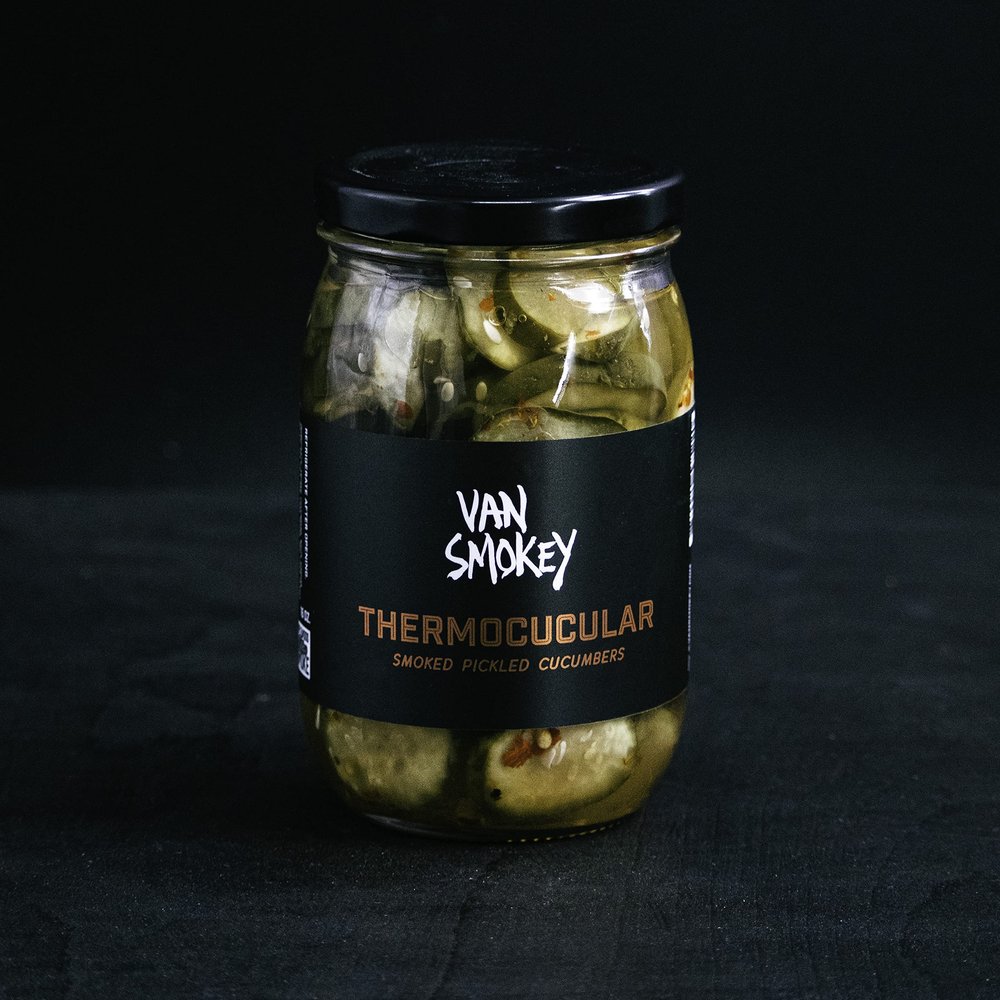 Van Smokey Thermocucular Smoked Pickled Cucumbers