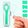 Vesici 600 Pcs Dental Floss Threader for Bridges, Braces, and Implants Dental Threader, Multifunctional Nylon Loop Design for Your Teeth, Pack of 12(Green) view 2