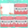 Vesici 600 Pcs Dental Floss Threader for Bridges, Braces, and Implants Dental Threader, Multifunctional Nylon Loop Design for Your Teeth, Pack of 12(Green) view 3