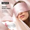 LitBear Silk Sleep Mask for Side Sleeper, Eye Mask Sleeping for Women Men 100% 22 Momme Pure Mulberry Silk, Face-Hugging Padded Eye Cover for Sleeping with Adjustable Band (Pink) view 3