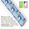 Funny Dabbing Shark Gift Wrap Thick Wrapping Paper Dab Santa Christmas Present (12 foot x 30 inch roll) view 4