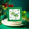 200 Pcs St. Patrick's Day Shamrock Napkins Green Cocktail Napkins Shamrock Beverage Paper Napkin Disposable Dinner Napkins Cocktail Napkin for Irish Kitchen Restaurant Parties DinnersStylish view 3