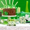 200 Pcs St. Patrick's Day Shamrock Napkins Green Cocktail Napkins Shamrock Beverage Paper Napkin Disposable Dinner Napkins Cocktail Napkin for Irish Kitchen Restaurant Parties Dinners (Delicate) view 4