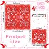 200 Pieces Valentine's Day Disposable Paper Napkins 2 Ply Heart Beverage Luncheon Dinner Napkins Valentines Day Decor Happy Valentine's Day Cocktail Napkins for Wedding Holiday Dinner Party(Delicate) view 3