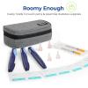 AUVON Insulin Cooler Travel Case with 2 x 160g Ice Packs, 1011 Hour Cooling, Compact Insulated Diabetic Medication Bag Fits 34 Insulin Pens & Diabetic Supplies, 8.27 x 4.33 x 2.56 in, TSA-Friendly view 4
