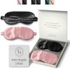 Silk Sleep Mask for Women and Men - Silk Eye Mask for Sleeping, Blindfold, Eye Covers, Pack of 2 view 1