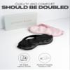 Silk Sleep Mask for Women and Men - Silk Eye Mask for Sleeping, Blindfold, Eye Covers, Pack of 2 view 2
