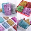 JINZOFLY Glitter Raffia Grass, 50 Grams Shiny PP Raffia Shredded for Gift Baskets Gift Box Filler Confetti Raffia Paper for Easter Basket Gift Packaging Filling view 4
