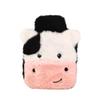 400ML Cute Rubber Cold or Hot Water Bottle Hand Warmers with Plush Cover Warm Body Bag Cute Cow view 1