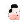 400ML Cute Rubber Cold or Hot Water Bottle Hand Warmers with Plush Cover Warm Body Bag Cute Cow view 3