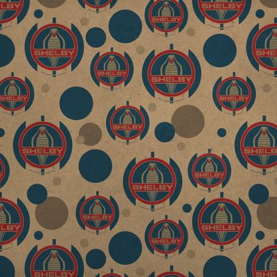 GRAPHICS & MORE Shelby Cobra Vintage Logo Premium Kraft Gift Wrap Wrapping Paper Roll