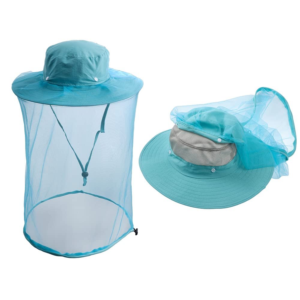 Mosquito Bug Head Net Hat,Veil Mesh Protection Cap,Dog Grooming Gnats Gear