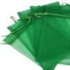 100pcs Green Orgaza Gift Bags 6X9 Inch Small Mesh Drawstring Jewelry Pouch for St.Patricks Day Christmas Party Favor Goodie Candy Bag Fruit Protection Bags view 3