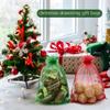 100pcs Green Orgaza Gift Bags 6X9 Inch Small Mesh Drawstring Jewelry Pouch for St.Patricks Day Christmas Party Favor Goodie Candy Bag Fruit Protection Bags view 4