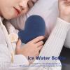 Yoidesu Cute Heated Gloves for Kids,Silicone Hot Water Bottle Bag Microwaveable Portable Warm Water Bag Pouch for Students (Blue) view 4