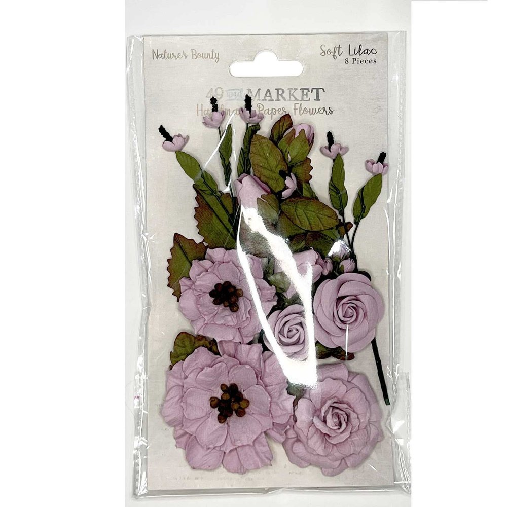 49 AND MARKET Nature's Bounty Paper Flowers - Soft Lilac