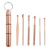 ONLYKXY 6pcs Ear Wax Removal Cleaning Tool Kit,Stainless Steel Ear-Pick Cleaner Portable Ear Spoon Set SpoonCurette Ear Picks Digger Spiral Spring Ear Spoon Set view 1