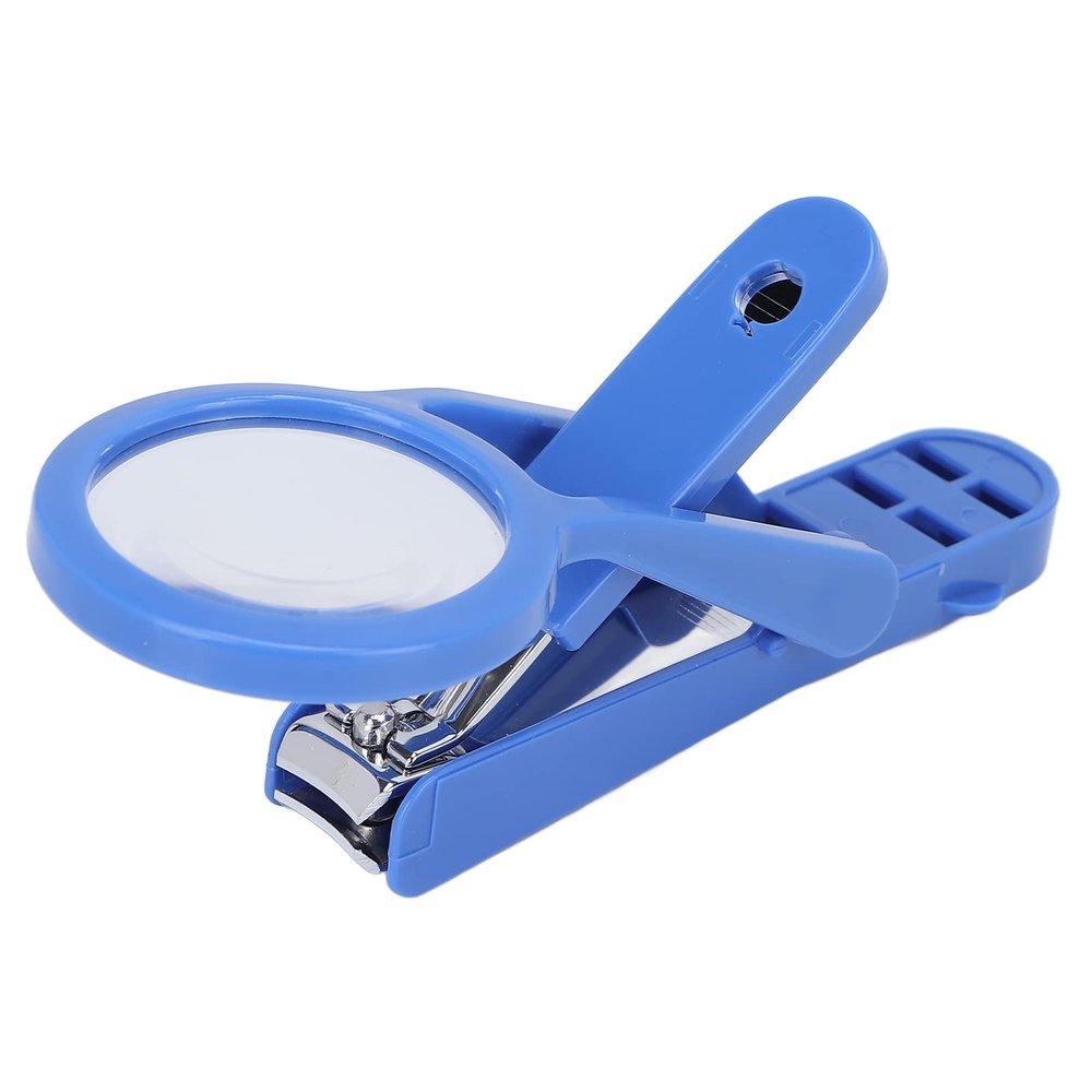 SYH&AQYE Professional Nail Clippers, Adjustable Nail Clipper with Magnifying Glass Fingernails and Toenails Nail Clippers Care for Elderly Seniors Pets and Baby Reduce Eye Strain(Blue)