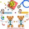 Personalized Teddy Bear with Custom Text/Blessing, Bear Stuffed Animal Plush as Nurse Gift/Doctor Gift for Women/Men, Personalized Gift for Nurse/Doctor/Medical Student Graduation (10IN-Doctor 2) view 2