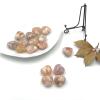 1pc Random Natural Flower Agate Loving Heart Quartz Crystal Sakura Stone Carving Crafts Gemstone Pendant Gift view 4