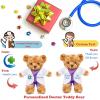 Personalized Teddy Bear with Photo & Custom Text/Blessing, Bear Stuffed Animal as Nurse Gift/Doctor Gift for Women/Men, Personalized Gift for Doctor/Medical Student Graduation (8IN-Doctor 1) view 2