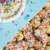Gourmet Caramel Party Time Popcorn by Its Delish, 16 Oz Jumbo Container - Birthday Cake themed Candy Popcorn with Rainbow Nonpareils - Festive Chocolate Air Popped Sweet Crunchy Popcorn, Vegan, Kosher view 2