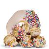 Gourmet Caramel Party Time Popcorn by Its Delish, 16 Oz Jumbo Container - Birthday Cake themed Candy Popcorn with Rainbow Nonpareils - Festive Chocolate Air Popped Sweet Crunchy Popcorn, Vegan, Kosher view 4