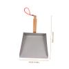Tabletop Small Dustpans Easy to Store Lightweight Stainless Steel Dust Long Handle view 2