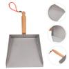 Tabletop Small Dustpans Easy to Store Lightweight Stainless Steel Dust Long Handle view 3