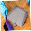 Tabletop Small Dustpans Easy to Store Lightweight Stainless Steel Dust Long Handle view 4