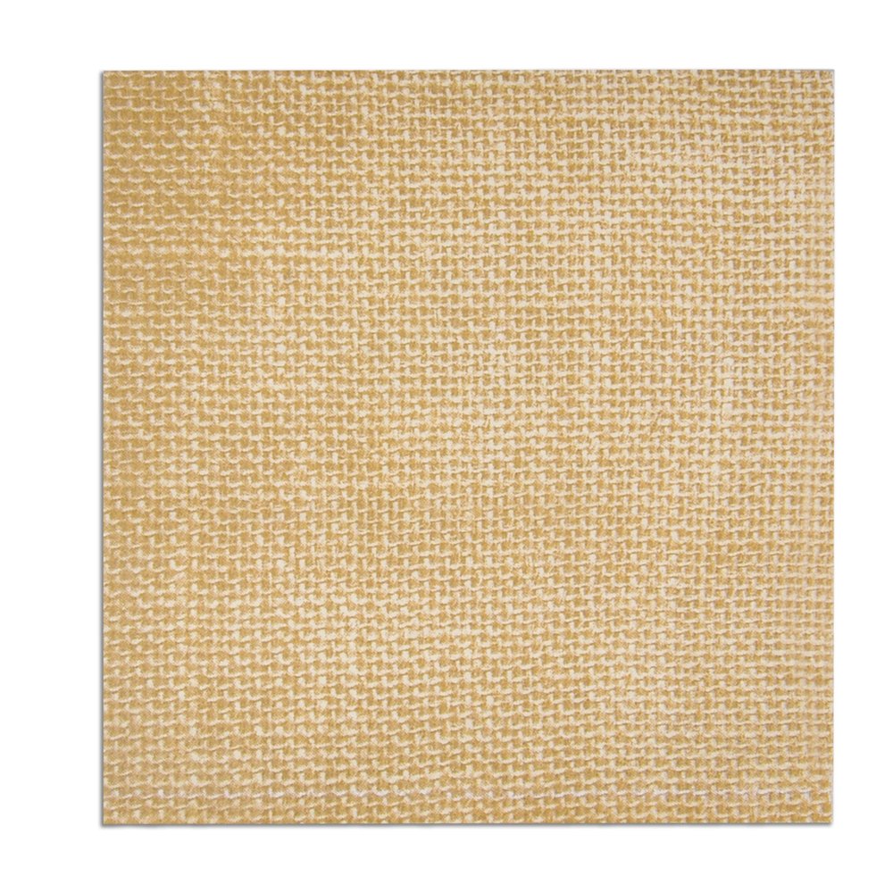 Gift Boutique 100 Burlap Printed Cocktail Beverage Napkins Disposable Paper Rustic Natural Brown Dessert Napkin for Vintage Country Tan Wedding Holiday Bridal & Baby Shower Tableware Party Supplies