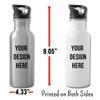 Shirt Luv Funny Patient Coordinator Gifts Water Bottle For Coworkers Employees Men Women 20 fl oz Bottle Silver view 2