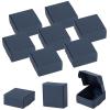 Sdootjewelry Mini Cardboard Boxes, 2.16  2.16  0.98 Mini Boxes, Jewelry Boxes Packaging 100 Packs, Navy Blue Kraft Boxes for Ring Earrings view 1