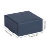Sdootjewelry Mini Cardboard Boxes, 2.16  2.16  0.98 Mini Boxes, Jewelry Boxes Packaging 100 Packs, Navy Blue Kraft Boxes for Ring Earrings view 2