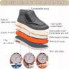 DHIJUPNG Ultra-Light Breathable Arch Support Sneakers,Warm Wool Boots Casual Orthopedics Wide Feet Swollen Shoes Thumb Soft Comfort Adjust Diabetic Recovery Walking ShoesMen 5/Women 6 view 3