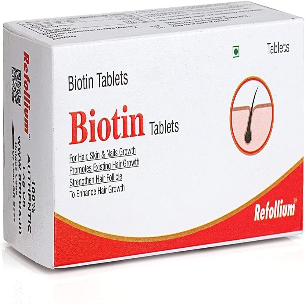 BETT Biotin Plus Supplement for Hair Growth, Strong Hair and Glowing Skin, Hair Fall Control 1 Daily Formula (ONE Tablet Daily) (Biotin- 30 Tablets)