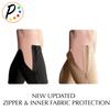Presadee 30-40 mmHg Extra Firm Zipper Compression Leg Swelling Open Toe Socks (Black, 0) view 4