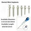10Pcs Orthodontic Mini Implants Micro Screw +1Pc Screwdriver Tool Stainless Materials view 3