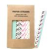 100 pcs Mixed Party Paper Straws Bulk, Blue Pink Gold Mint Black Red Lilac Drinking Straws, Birthday Baby Bridal Shower Wedding Christmas New Year Cake Pop Sticks (Cowgirl) view 1