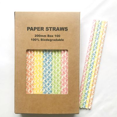 100 pcs Mixed Party Paper Straws Bulk, Blue Pink Gold Mint Black Red Lilac Drinking Straws, Birthday Baby Bridal Shower Wedding Christmas New Year Cake Pop Sticks (Delightful Damasks)