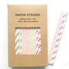 100 pcs Mixed Party Paper Straws Bulk, Blue Pink Gold Mint Black Red Lilac Drinking Straws, Birthday Baby Bridal Shower Wedding Christmas New Year Cake Pop Sticks (Sugar Spice) view 1
