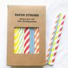 100 pcs Mixed Party Paper Straws Bulk, Blue Pink Gold Mint Black Red Lilac Drinking Straws, Birthday Baby Bridal Shower Wedding Christmas New Year Cake Pop Sticks (Carnival Colors) view 1