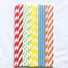 100 pcs Mixed Party Paper Straws Bulk, Blue Pink Gold Mint Black Red Lilac Drinking Straws, Birthday Baby Bridal Shower Wedding Christmas New Year Cake Pop Sticks (Carnival Colors) view 3