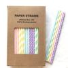 100 pcs Mixed Party Paper Straws Bulk, Blue Pink Gold Mint Black Red Lilac Drinking Straws, Birthday Baby Bridal Shower Wedding Christmas New Year Cake Pop Sticks (Pastel Perfection) view 1