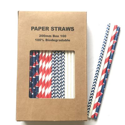 100 pcs Mixed Party Paper Straws Bulk, Blue Pink Gold Mint Black Red Lilac Drinking Straws, Birthday Baby Bridal Shower Wedding Christmas New Year Cake Pop Sticks (Santa's Hat)