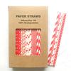 100 pcs Mixed Party Paper Straws Bulk, Blue Pink Gold Mint Black Red Lilac Drinking Straws, Birthday Baby Bridal Shower Wedding Christmas New Year Cake Pop Sticks (Roses Are Red) view 1