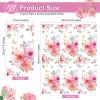 Tatuo 100 Pcs Floral Guest Napkins 3 Ply Watercolor Flower Dinner Paper Napkins Decorative Disposable Paper Hand Towels for Wedding Birthday Baby Shower Bridal Shower Tea Party Decor (4 x 8 Inch) view 2