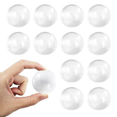 20Pcs Optical 3D Magnifying Lenses Biconvex Lens Magnifier 40.6mm Optical Plastic PMMA Lens for Magnification